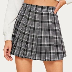 A plaid skirt